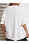 Clover Printed White Oversize T-shirt - 4