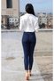 Smile Dark Blue Skinny Jeans Women's Colorfast Power Lycra Recovery Jeans - 3