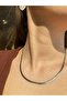 Italian Design Unisex Model Silver Color Steel Chain Necklace 55cm 3mm