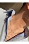 Men's Figaro Model Flat Silver Color Men's Short Steel Necklace Chain - 2