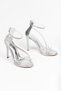 Women's Closed Back Platform Thin High Heel Shoes - 4