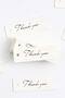 100 Pieces White Thank You Sticker Gift Ornament Black White Packaging Party Favors - 3