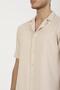 Beige Regular Fit Short Sleeve Men's Shirt - 6