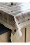 PVC Lacy | Colorful Patterned Luxury Tablecloth | Oilcloth Fiber Based Non-Slip Wipeable Stain Resistant - 4