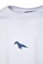 Beyaz Oversize/Geniş Kesim Kısa Kol Dinozor Nakışlı %100 Pamuklu T-Shirt TMNSS23TS00243 - 6