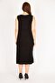 Women's Black Plus Size Stone Detailed Front Pocket Dress 65n35976 - 3