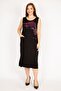Women's Black Plus Size Stone Detailed Front Pocket Dress 65n35976 - 5