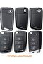 Volkswagen Golf Polo T-Cros T-Roc Taıgo Tıguen Caddy Tpu Key Case Shiny Silver - 3