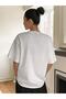 Classical Printed Unisex White Oversize T-shirt - 7
