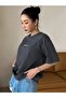 Classical Printed Unisex Smoked Oversize T-shirt - 5