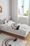 Polka Dot Rainbow Patterned Single Baby Kids Bedding Set - 2