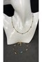 Handmade Patina Wooden Beads Indian Necklace Anklet Set