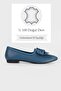 Women's Blue Genuine Leather Ballerinas, Size 35-41-42 - 5