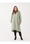 Hooded Straight Long Sleeve Women's Coat