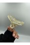 Women's Beige Pearl Stone Pinch Buckle - 5
