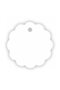 100 Pieces Rope Free 6 Cm Flower Shaped White Thick Label Cardboard Paper Shoes Clothes Clothes T-shirt Shelf - 4