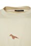 Stone Oversized/Wide Cut Crew Neck Short Sleeve Dino Embroidered T-Shirt TMNSS23TS00243 - 8