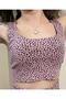 Summer Patterned Thick Strap Crop / Bustier - 2
