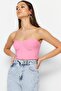 Pink Heart Collar Woven Bustier Tprss23Bs00125 - 3