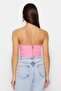 Pink Heart Collar Woven Bustier Tprss23Bs00125 - 6