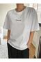 Classical Printed Unisex White Oversize T-shirt - 6
