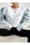 Lover Cat Printed Unisex White Oversize T-shirt - 2