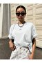 Yep Printed Unisex White Oversize T-shirt - 3