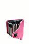 New Small Mold Accordion Design Leather Credit Card Holder Wallet with 10 Compartments - 4