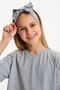 Girl's Cotton Combed Cotton, Anti-Slip, Anti-Sweat, Ultra Light Flexible Hair Band with Bow Tie Bandana