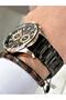 Steel Strap Calendar Men's Wristwatch - Hematite Stone Special Bracelet Gift - 2
