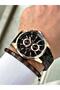 Steel Strap Calendar Men's Wristwatch - Hematite Stone Special Bracelet Gift - 6