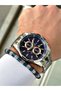 Steel Strap Calendar Men's Wristwatch - Hematite Stone Special Bracelet Gift - 6
