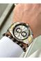 Steel Strap Calendar Men's Wristwatch - Hematite Stone Special Bracelet Gift - 6