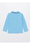 Polo Neck Long Sleeve Baby Boy T-Shirt with Embroidery Detail - 2