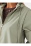 Hooded Straight Long Sleeve Women's Coat - 4