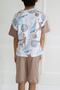 Boy's Basketball Printed Short Sleeve Basic Capri Suit Age 5-9 - 5