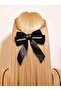 Satin and Velvet Bow Model Buckle with Pearls - 2