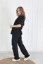 Women's Crew Neck Positive Printed Double Sleeve Oversize T-shirt - 3