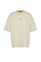 Stone Oversized/Wide Cut Crew Neck Short Sleeve Dino Embroidered T-Shirt TMNSS23TS00243 - 6