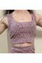 Summer Patterned Thick Strap Crop / Bustier