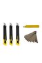 3 Pieces 18 Mm Plastic Utility Knife Falçata Thick 10 Spare Tips Gift - 2