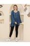 Authentic Bohemian Knitwear Patterned Double Pocket Washable 100% Cotton Large Size Design Tunic Blouse
