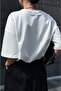 Energy Printed Unisex White Oversize T-shirt - 5