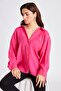 Women's Oversize Loose Fit Fuchsia Shirt