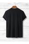 Unisex Black Oversize Nasa Planet 100% Cotton Printed T-Shirt - 2