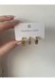 3-Piece Model Earrings Steel - 2