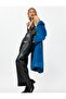 Wide Leg Trousers Leather Look with Mini Pockets - 2