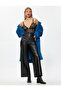 Wide Leg Trousers Leather Look with Mini Pockets - 3