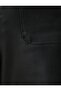 Wide Leg Trousers Leather Look with Mini Pockets - 7