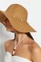 Camel Seashell Detailed Straw Women's Hat TWOSS23SP00011 - 3